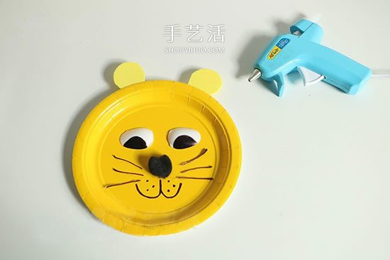 幼儿纸餐盘废物利用 做一只可爱的大狮子做法