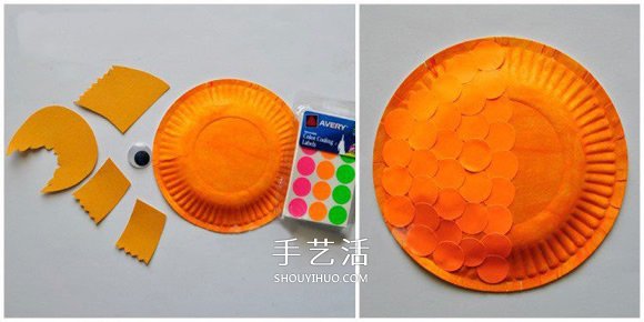 纸盘手工制作金鱼 简单又好玩的废物利用