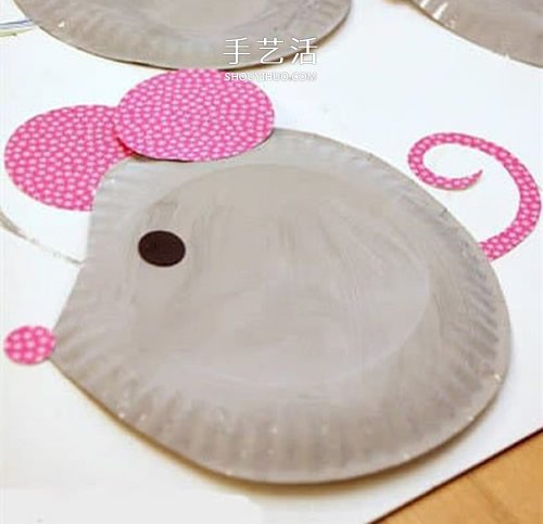纸盘手工制作小老鼠的简单做法教程
