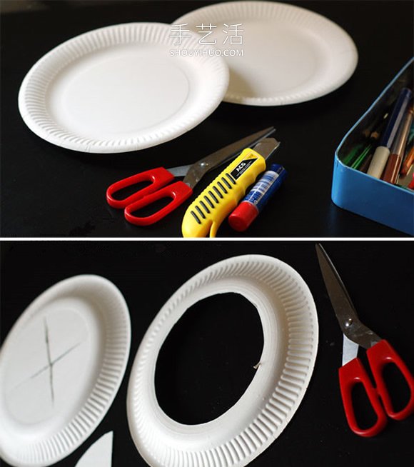 六一儿童节快乐！自制纸盘飞碟玩具的方法