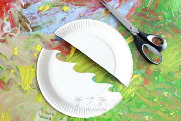 幼儿园手工制作纸盘帆船玩具的做法教程
