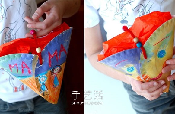 幼儿园手工制作纸盘挂袋的做法教程