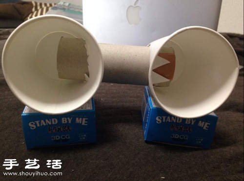 一次性纸杯+卫生纸卷筒 DIY制作手机音响