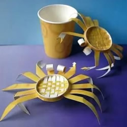 幼儿园螃蟹模型制作 一次性纸杯做螃蟹的教程