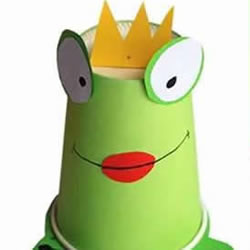 一次性纸杯手工制作青蛙 幼儿青蛙王子制作方法