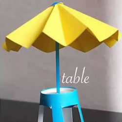 幼儿沙滩遮阳伞制作 简单手工沙滩遮阳伞做法