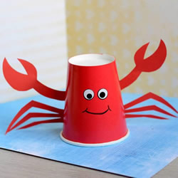 怎么简单做小螃蟹教程 幼儿手工制作纸杯螃蟹