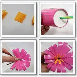 一次性纸杯/塑料杯手工制作漂亮花朵/花束