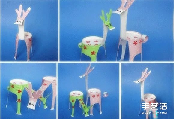 一次性纸杯手工制作小动物图片 好多种哦！