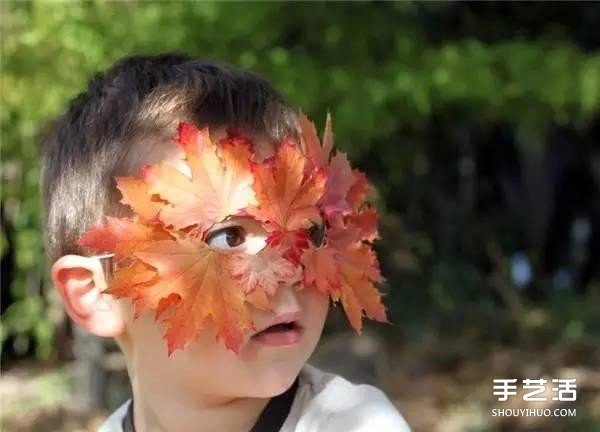 幼儿园树叶面具手工制作 简单叶子面具的做法