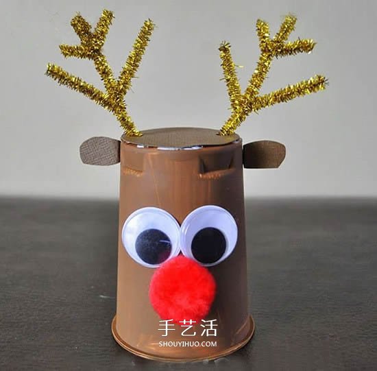 圣诞节驯鹿的制作方法 幼儿做纸杯驯鹿的教程