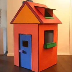 手工制作纸箱房子教程 DIY纸箱房子的做法