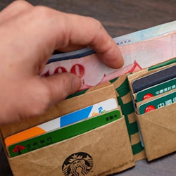 星巴克纸袋做钱包的DIY方法步骤图解教程
