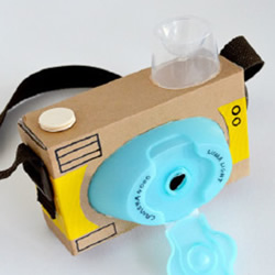 手工制作儿童玩具相机 简单纸盒相机的做法