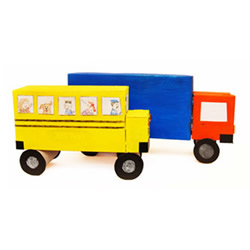 纸盒做汽车步骤和图片 包括货车公交车和消防车
