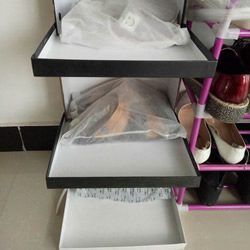 鞋盒废物利用 自制简易鞋架的方法教程