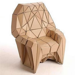 硬纸板废物利用手工制作椅子的做法教程