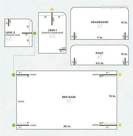 纸箱瓦楞纸DIY制作过家家道具玩具床的方法