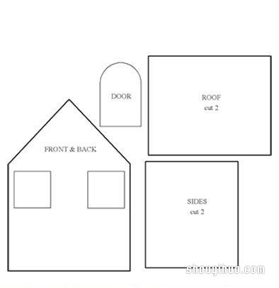 娃娃屋的制作方法 可爱小房子模型手工DIY