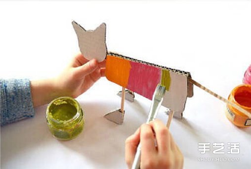 站立的小猫手工制作 幼儿制作小猫的方法教程