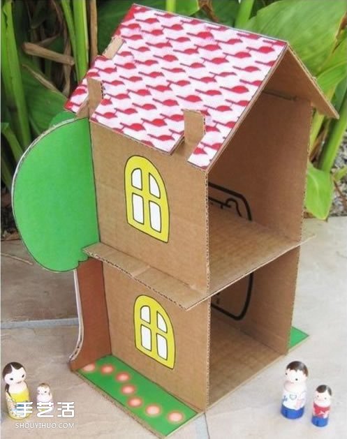 儿童纸房子手工制作方法 纸房子模型制作图解