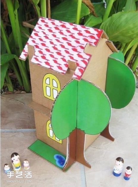 儿童纸房子手工制作方法 纸房子模型制作图解