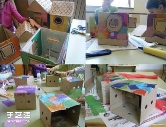 儿童纸房子手工制作方法 纸房子模型制作图解