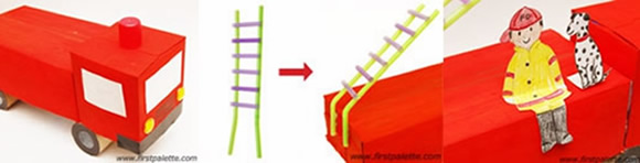 纸盒做汽车步骤和图片 包括货车公交车和消防车