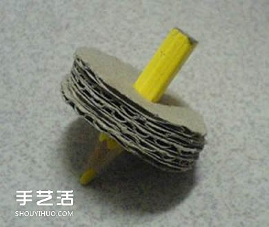 自制陀螺的做法图解 硬纸板制作陀螺的教程