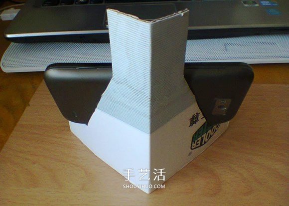 废纸盒做手机支架方法 简易手机支架制作方法
