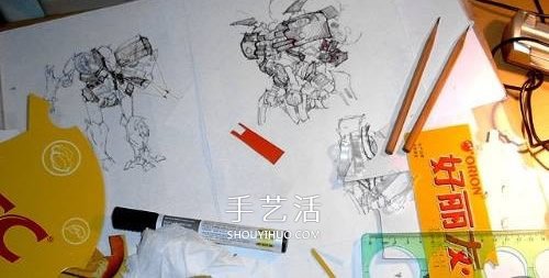 变形金刚大黄蜂模型 废纸盒制作大黄蜂作品