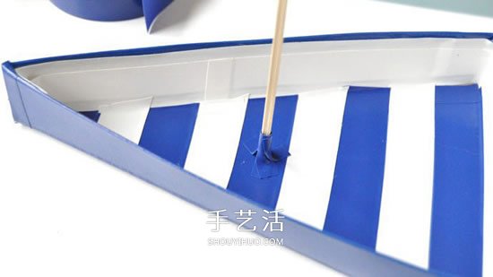 硬纸板做小船的方法 儿童手工三角形帆船制作