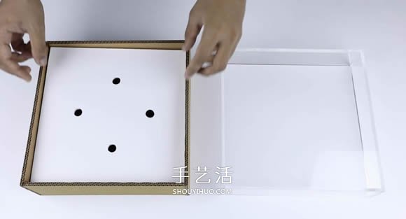 瓦楞纸板手工制作平衡棋盘玩具教程