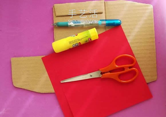 儿童手工制作瓦楞纸板三角龙的做法教程