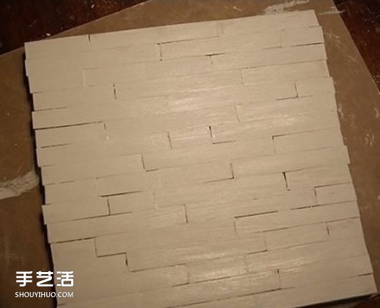 雪糕棍装饰画DIY图解 简单装饰画用冰棒棍做