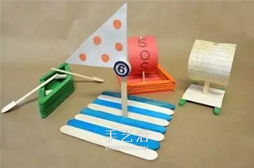用雪糕棍做船的方法 3种简单玩具小船制作