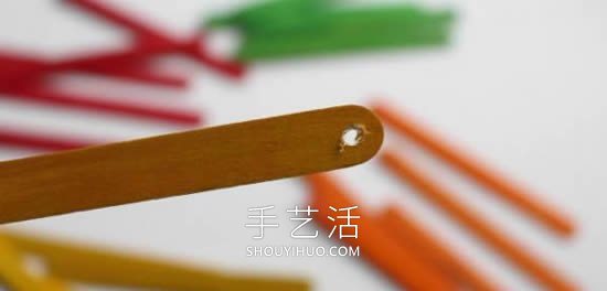幼儿园手工制作雪糕棍扇子的做法教程