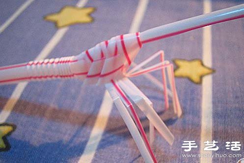 吸管手工制作对虾图解教程