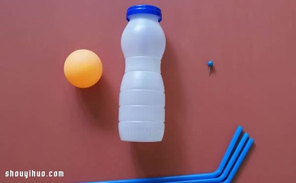 塑料瓶+乒乓球+吸管 自制直升机玩具模型