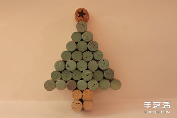 圣诞节软木塞DIY图片 圣诞红酒瓶塞手工小制作