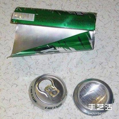 自制饼干模具的方法 易拉罐废物利用DIY烘焙模具