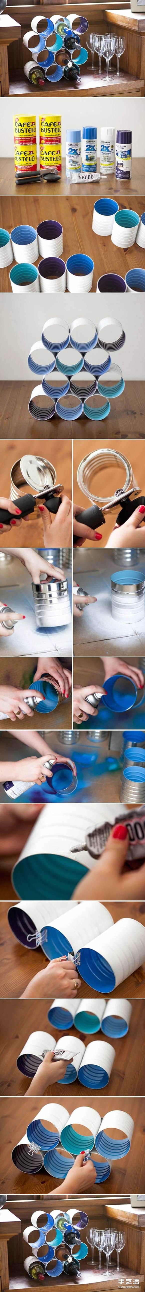 铁罐子废物利用图片 DIY铁罐的创意小制作
