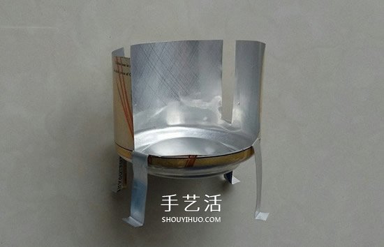 简单易拉罐椅子做法 小手工艺品椅子DIY制作