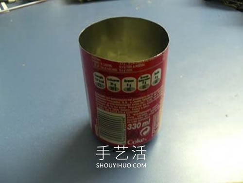 自制烟灰缸的方法 简单的可乐罐废物利用！