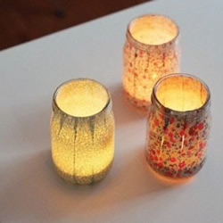 玻璃罐变废为宝手工制作浪漫日式蜡烛台