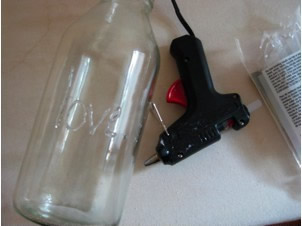 利用热熔胶在玻璃罐/玻璃瓶上DIY立体文字