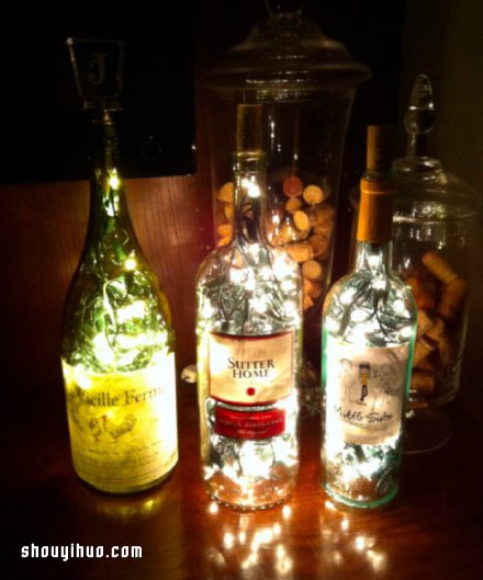 三种玻璃瓶废物利用DIY的小创意