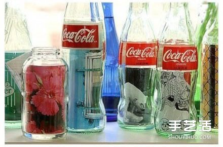 玻璃瓶废物利用DIY 简单创意制作另类相框