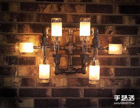 啤酒瓶废物利用DIY制作超有个性的玻璃灯具