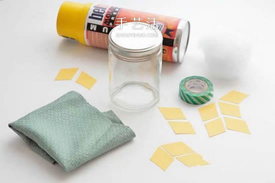 带针插玻璃收纳罐的简单制作方法教程